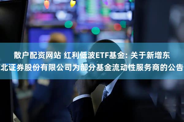 散户配资网站 红利低波ETF基金: 关于新增东北证券股份有限公司为部分基金流动性服务商的公告